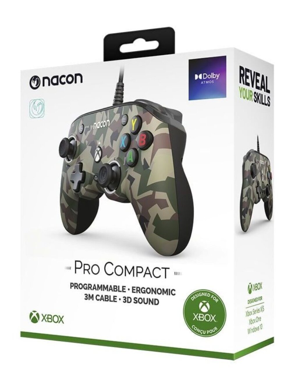 Nacon Pro Compact XBox / Windows 10 Programmable Ergonomic Controller Camouflage